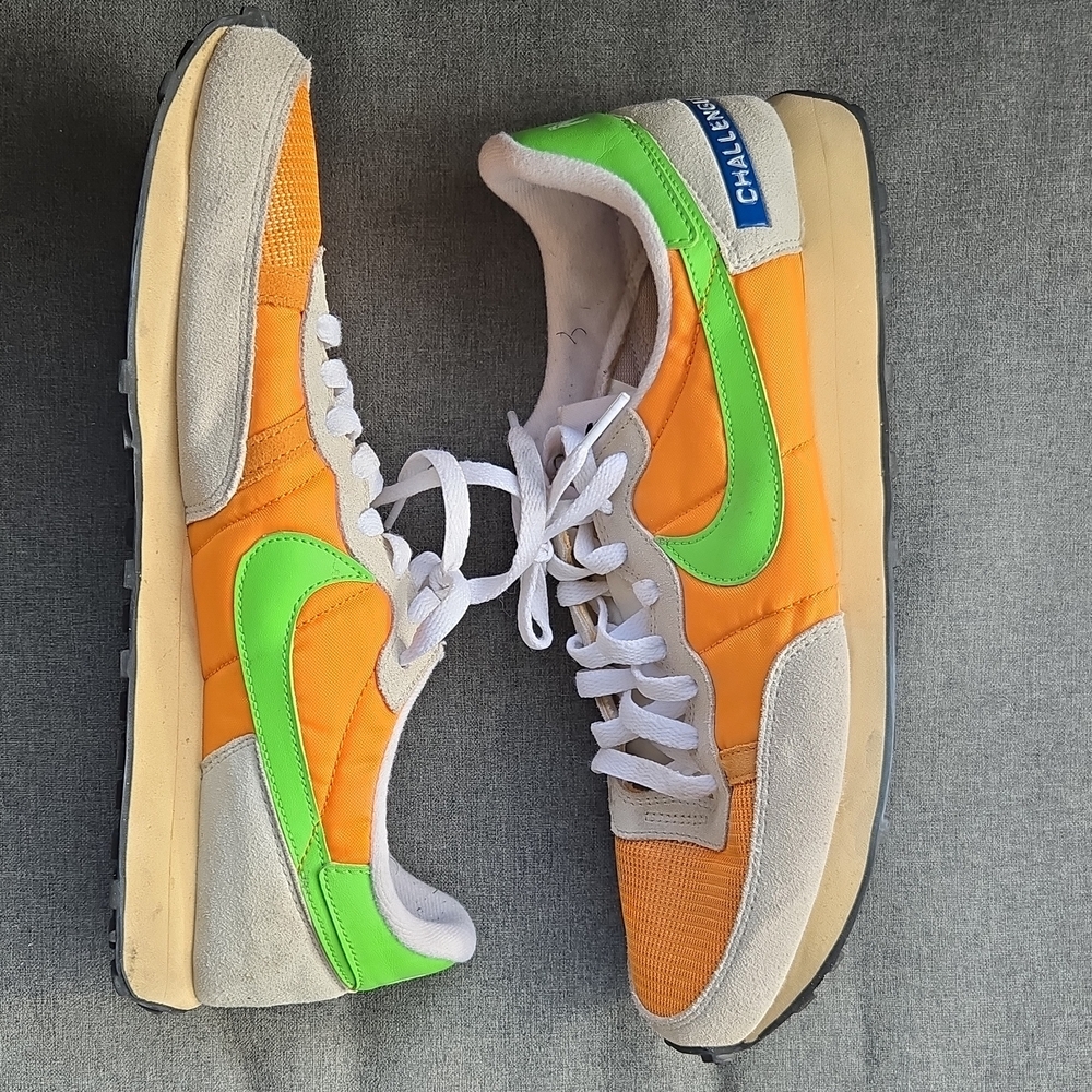 Nike Orange and Green Sneakers - Picture 6 of 9
